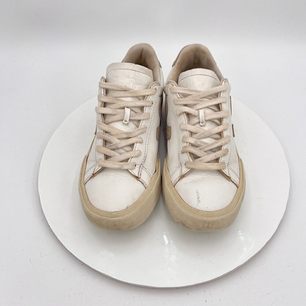 Veja Campo Chromefree Women Size 8 White Natural Leather Low Top Training Shoes - Picture 3 of 15